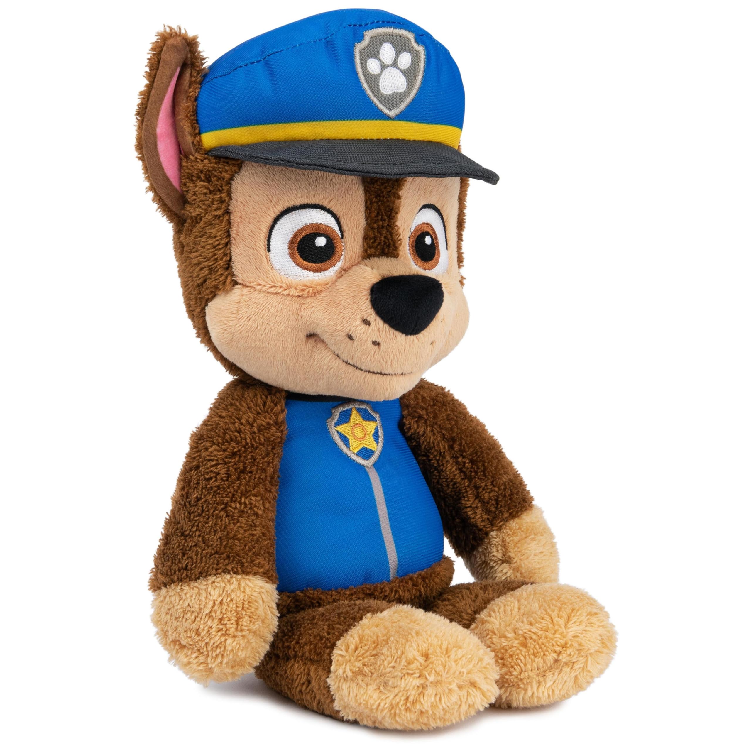 GUND PAW Patrol Official Chase Take Along Buddy Plush Toy, Premium Stuffed Animal for Ages 1 and Up, Blue/Brown, 33cm