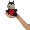 Aurora, 82059, Palm Pals Spots Ladybird 5In, Soft Toy, Red & Black