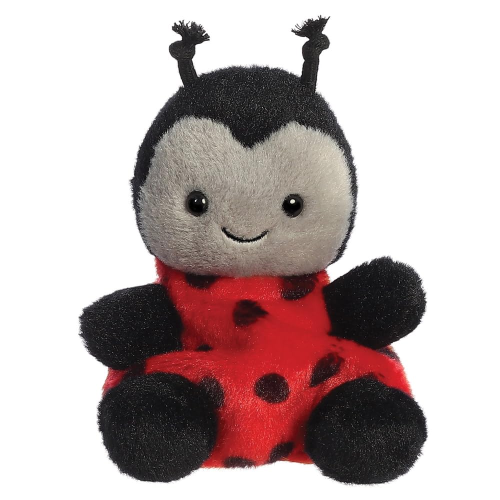 Aurora, 82059, Palm Pals Spots Ladybird 5In, Soft Toy, Red & Black