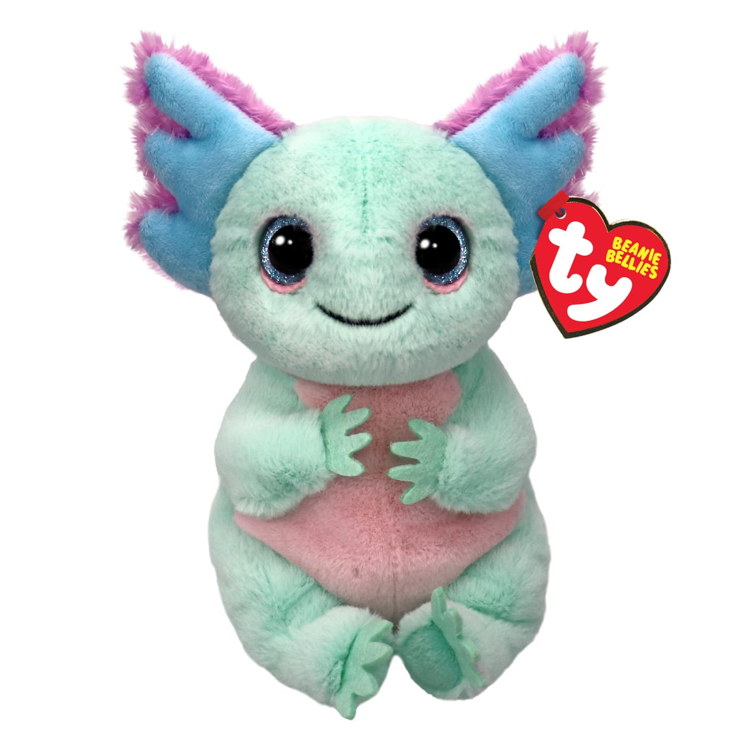 TY Alex Axolotl Beanie Bellies 14cm – Soft Plush Toy for Kids – Collectible Cuddly Stuffed Animal Teddy Character Gift