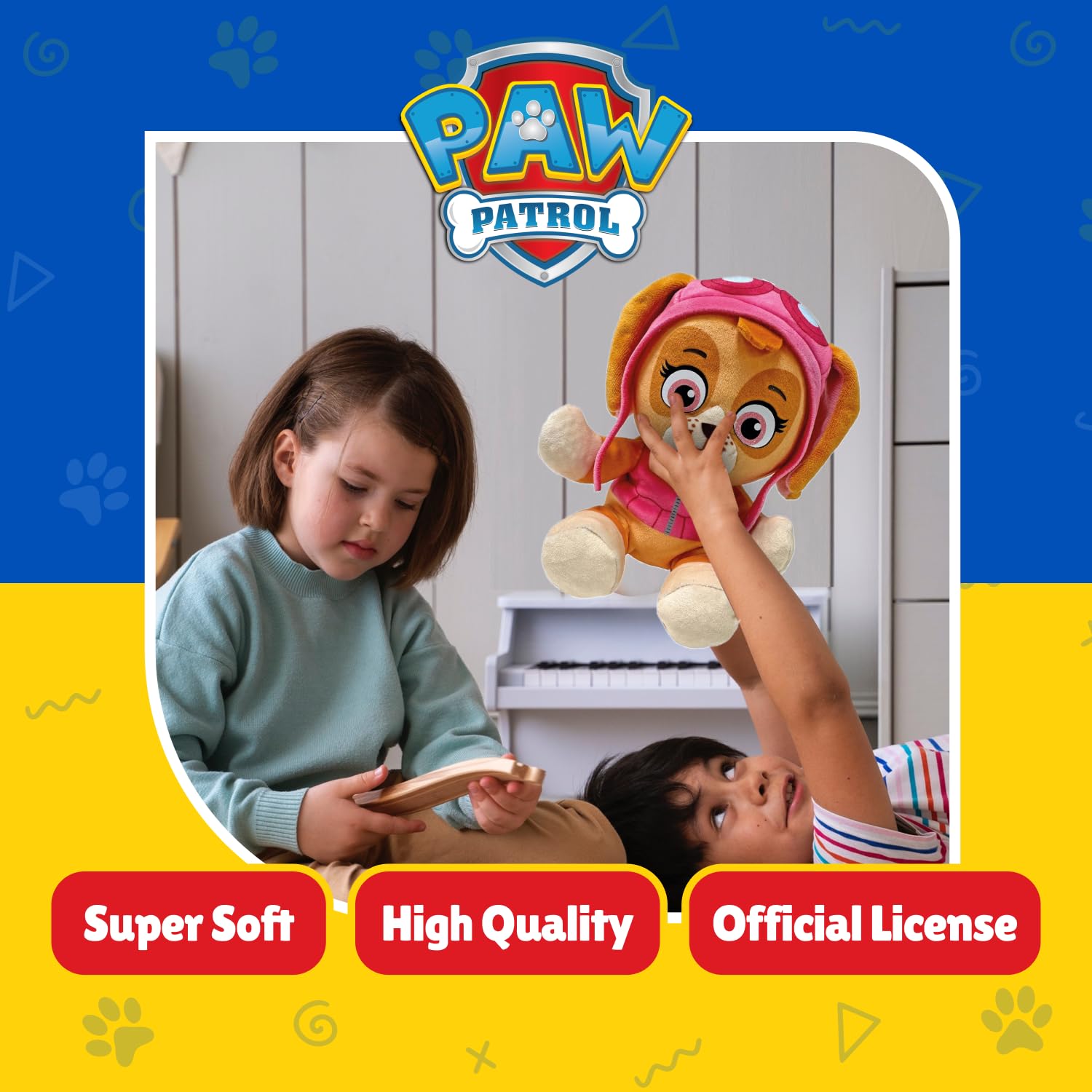 TY Skye Paw Patrol Soft Plush Toy for Kids, Cuddly Teddy, Collectible Stuffed Toy, Beanie Babies Range, Regular