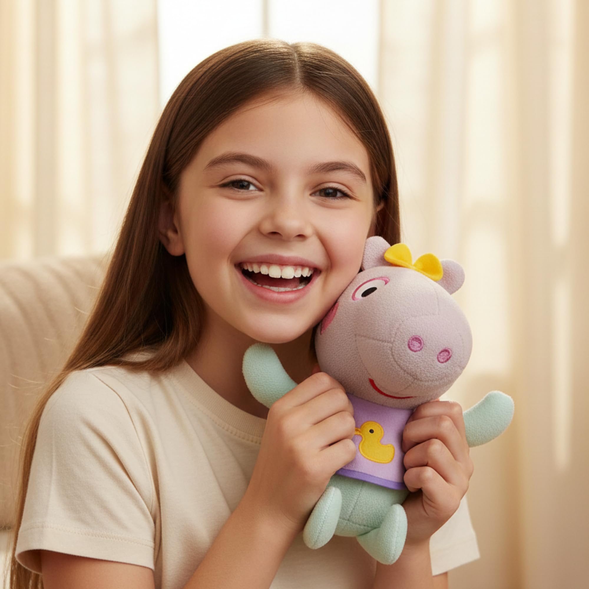 TY Baby Evie Peppa Pig Beanie 13cm Soft Plush Toy Teddy – Collectible Stuffed Plushies Cuddly Soft Toy for Kids – Cute Plush Gift and Soft Toys