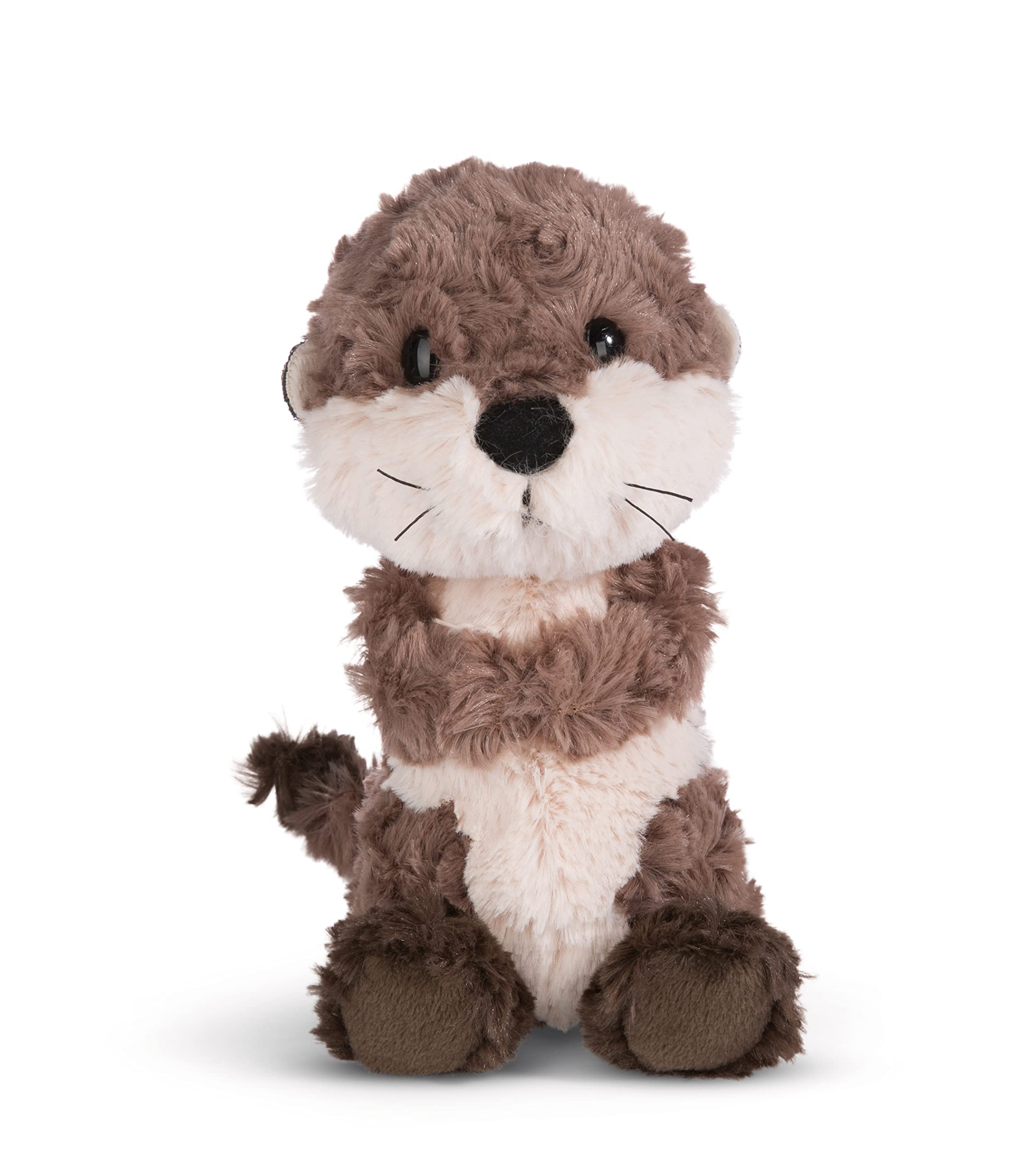 Nici 49156 Cuddly otter Oda 35cm grey dangling-Sustainable made plush, cute soft toy to cuddle and play with, for Children & adults, gift idea