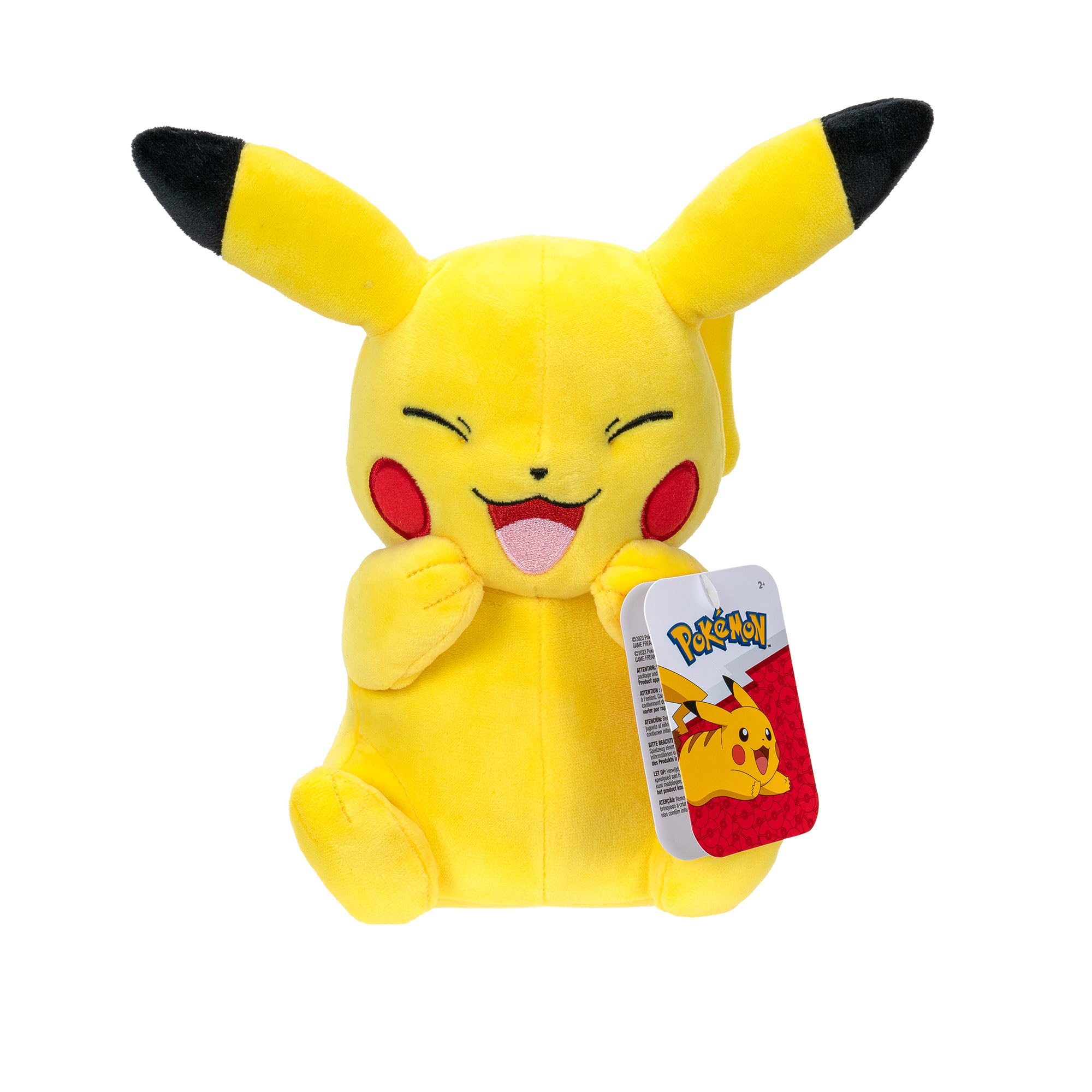 Pokémon 8-Inch Pikachu Plush - Adorable, Ultra-Soft, Plush Toy, Perfect for Playing & Displaying - Gotta Catch ‘Em All