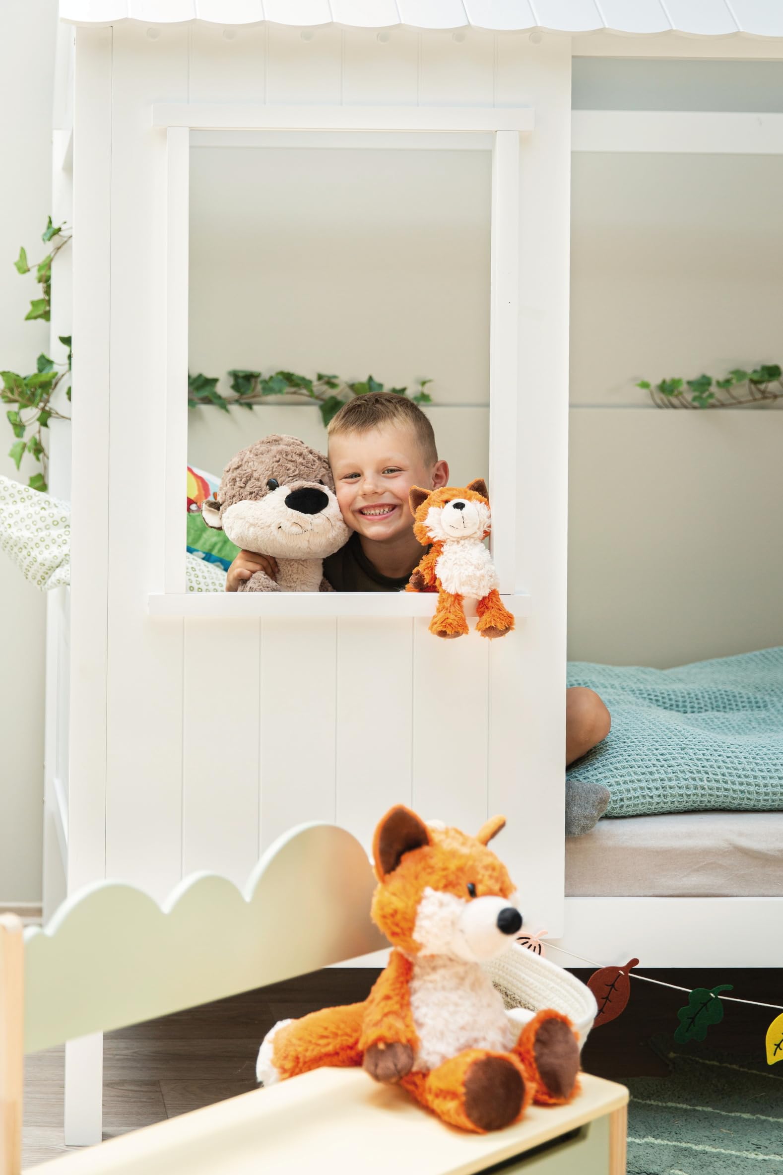 Nici 49156 Cuddly otter Oda 35cm grey dangling-Sustainable made plush, cute soft toy to cuddle and play with, for Children & adults, gift idea